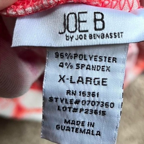 Joe Benbasset Red & White Tie-Dye Midi Skirt XL | Festival Rave Vacation Boho - Picture 2 of 3